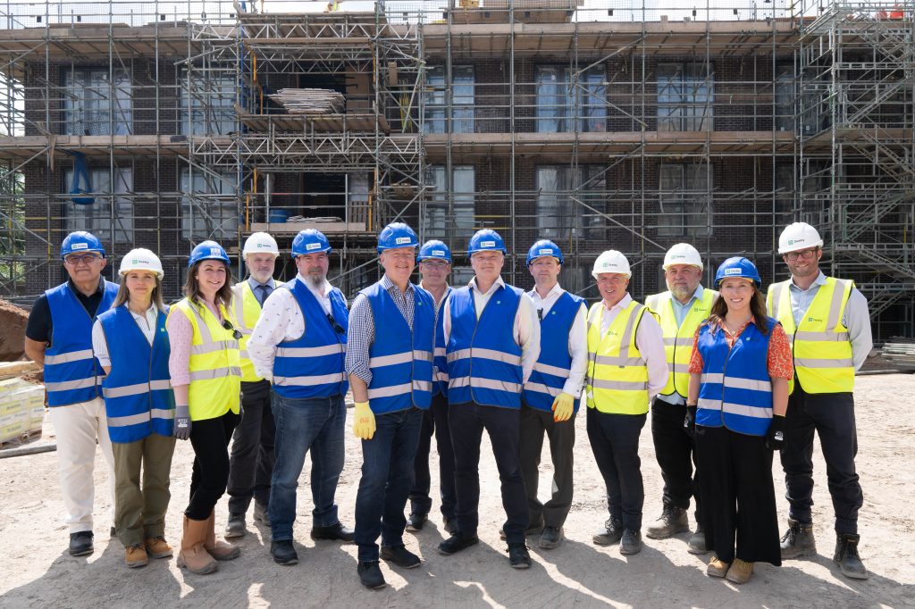 Development partners at the topping out ceremony